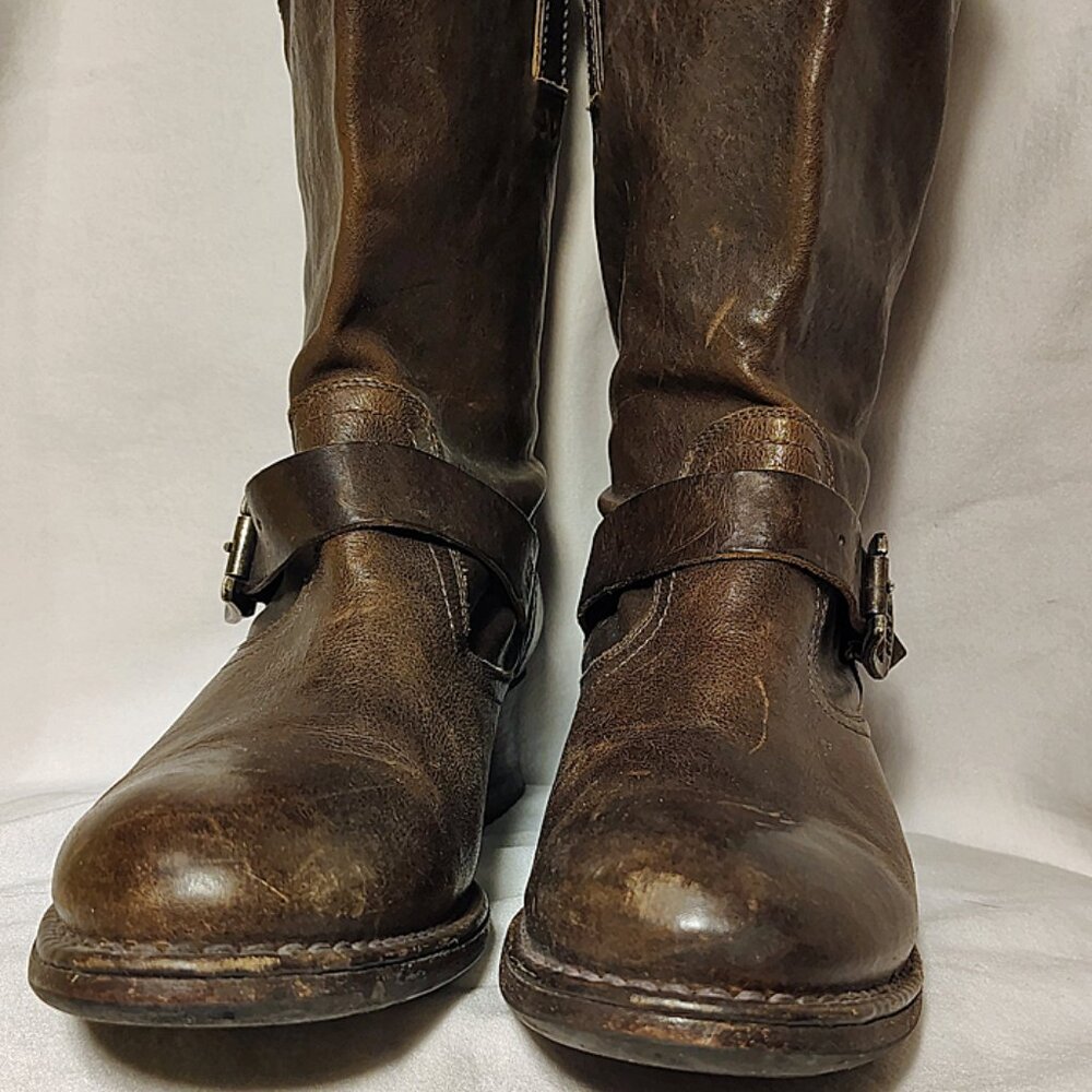 Frye Brown Leather Engineer Boots – Women’s Size 10